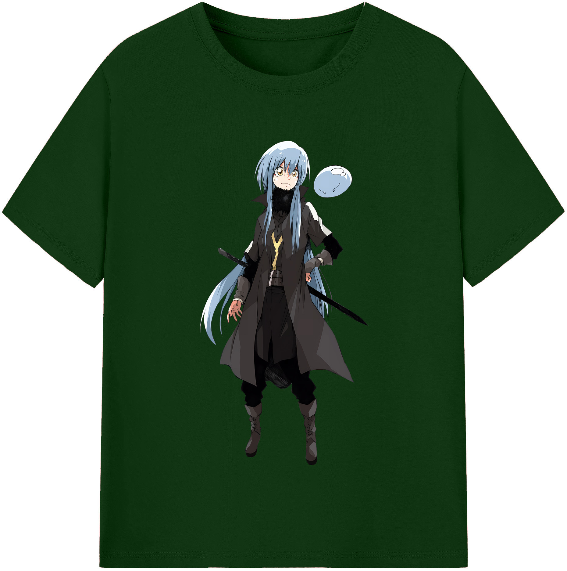 （画像用） 転スラ Regarding Reincarnated to Slime 綿100％半袖Tシャツ（フロントプリント）